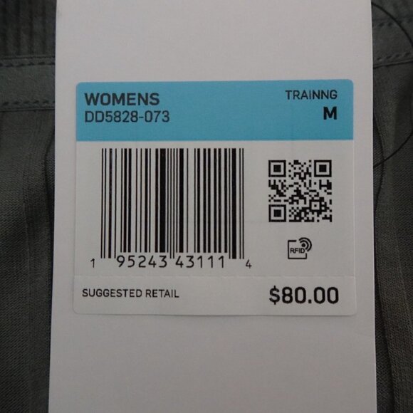 Nike Yoga Sweater Top Women's Size M Gray Luxe Ribbed Cover-Up Activewear - Picture 7 of 8